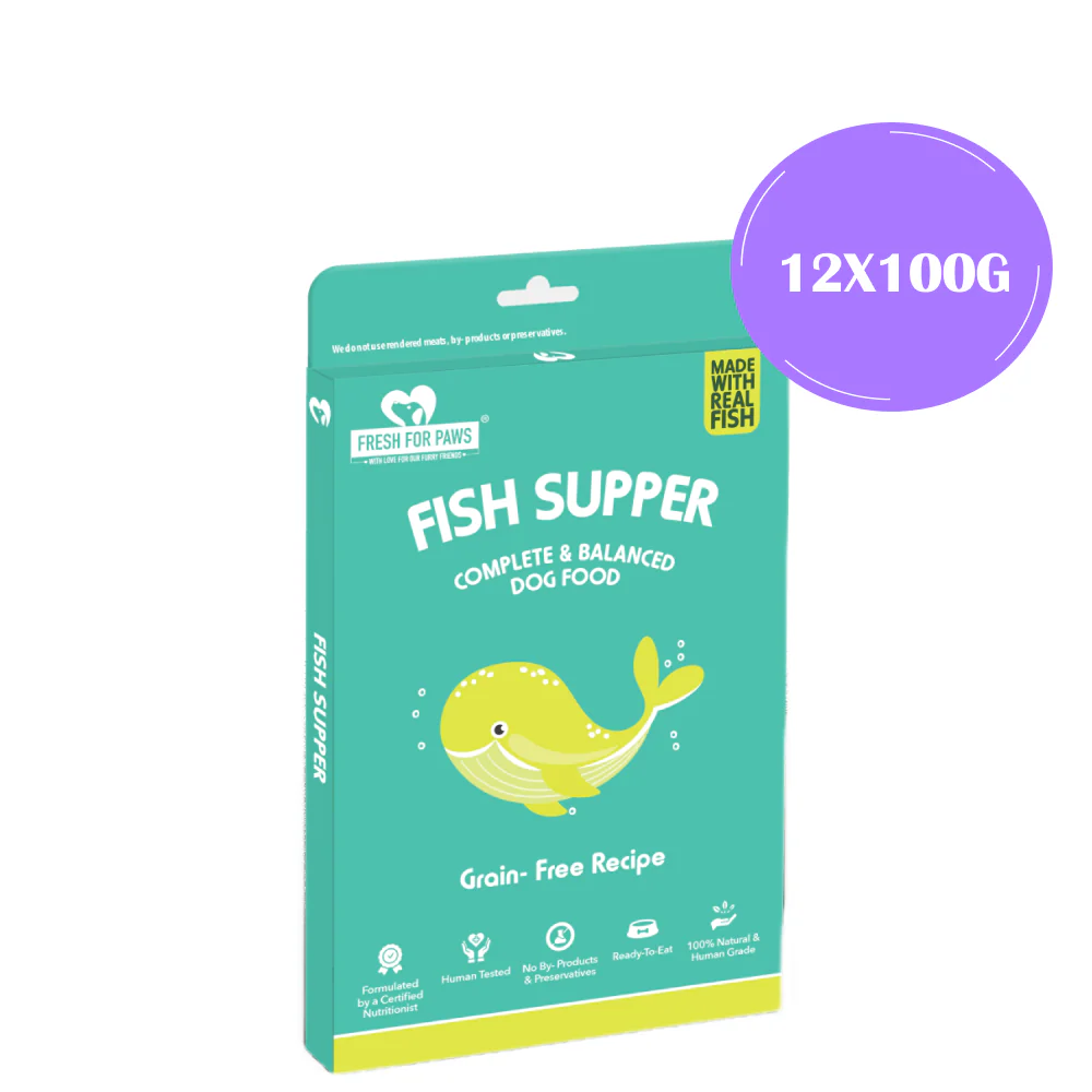 Fresh For Paws Fish Supper Dog Wet Food (100g) - Image 10