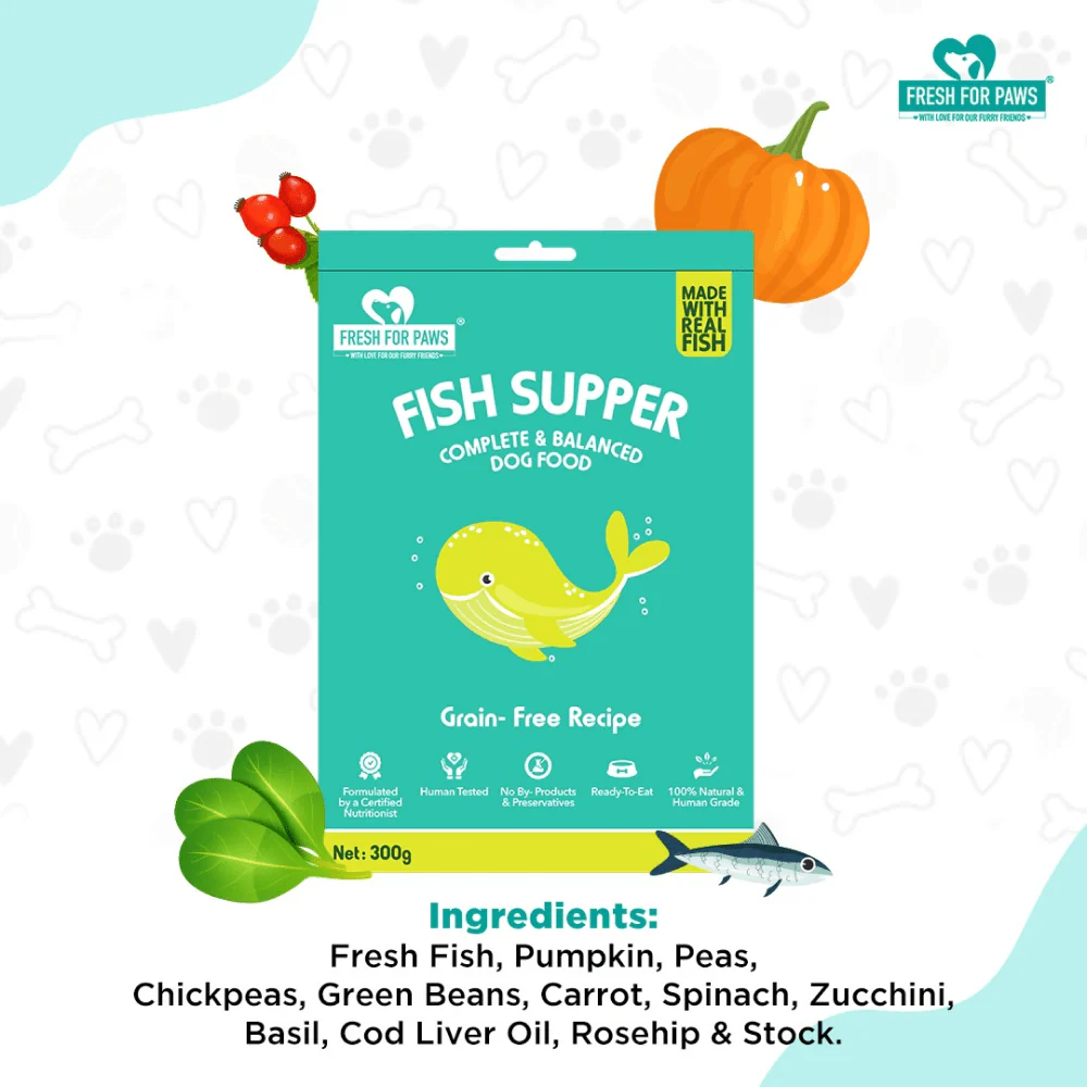 Fresh For Paws Fish Supper Dog Wet Food (100g) - Image 5