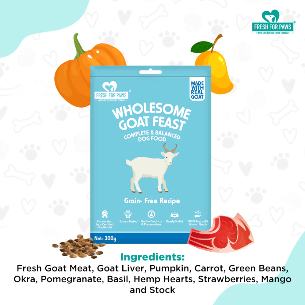 Fresh For Paws Wholesome Goat Feast Wet Food for Dogs (100g) - Image 5