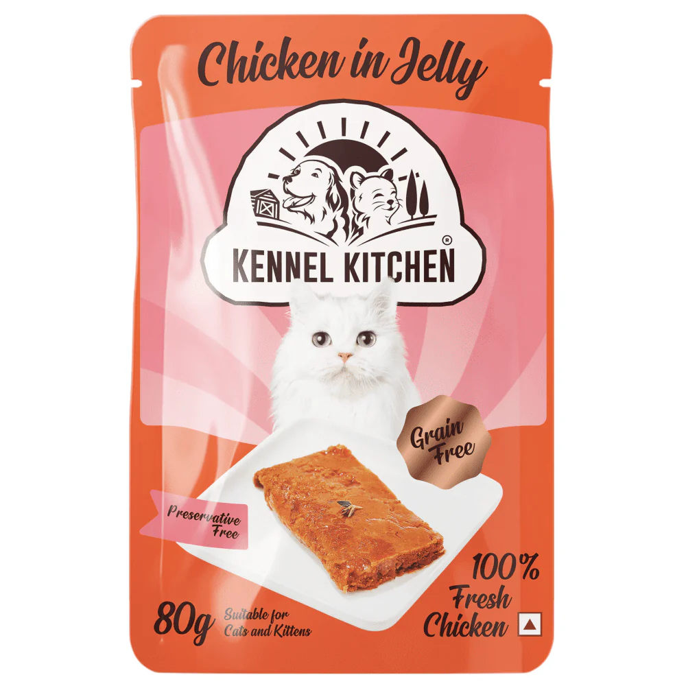 Kennel Kitchen Chicken in Jelly Wet Food and Creameroo Chicken with Mackerel Creamy Treats for Cats Combo - Image 3
