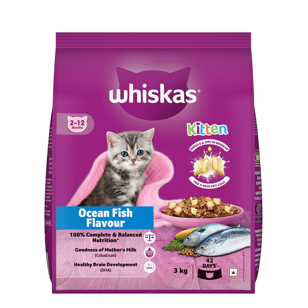 Whiskas Ocean Fish Kitten/Mother and Baby Cat Dry Food - Image 16