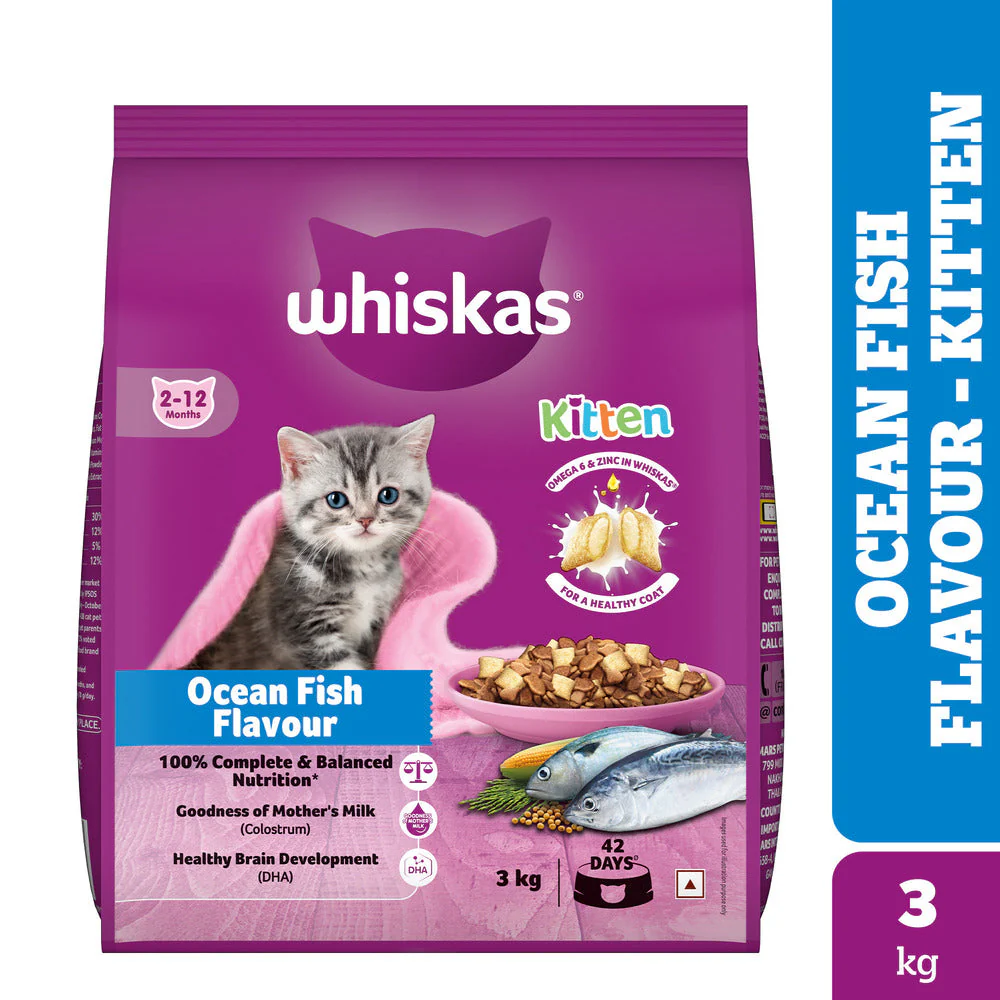 Whiskas Ocean Fish Kitten/Mother and Baby Cat Dry Food - Image 20