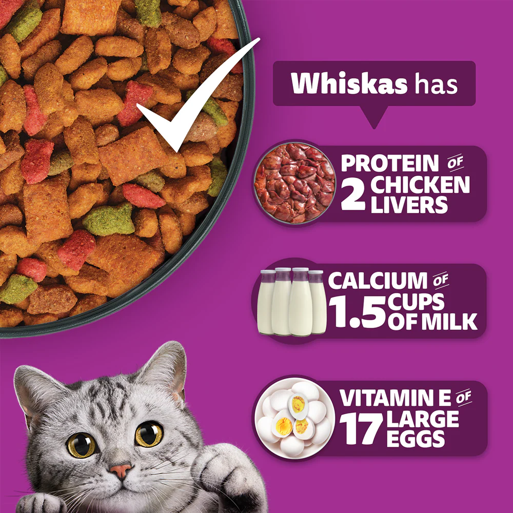 Whiskas Tuna Flavour Adult Cat Dry Food - Image 3